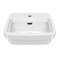 Whitehaus Collection 13 in Rectangular Wall Mount Basin with Overflow Control Ledge, Single Faucet Drilling and Overflow B-EVO14 - alternate 6