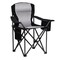 Wrightmaster 39.5" x 25"x 39.5"Steel Frame Folding Camping Chair Weight Capacity 450 lbs and Cooler Bags, Black ZR-01BK - alternate 1