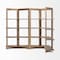 Homeroots 72" Brown Distressed Solid Wood Four Tier Corner Bookcase 392222 - alternate 9