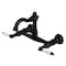 Kingston Brass Two-Handle Wall Mount Bridge Kitchen Faucet, Matte Black KS3250PL - alternate 1