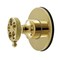 Kingston Brass Single-Handle Six-Way Diverter Valve with Knurled Handle and Round Trim Kit, Polished Brass KS4032RKX - alternate 1