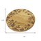 Homeroots Set of Two 12" Brown Solid Wood Floral Round Serving Trays 634502 - alternate 7