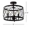 Jonathan Y Eleanor 15" 3-Light Metal LED Semi Flush Mount Ceiling Light, Oil Rubbed Bronze JYL9037B - alternate 5