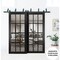 Sartodoors Slab Barn Door Panel, Felicia 3355 Matte Black with Clear Glass, Sturdy Finished Doors, Pocket Cl FELICIA3355S-BLK-36 - alternate 4