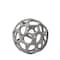 Homeroots 6" Gray Metal Abstract Decorative Orb Tabletop Sculpture 392430 - alternate 1