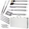 Chef Buddy Stainless Steel BBQ Grill Tools Set with Aluminum Carrying Case Outdoor 19PC 75-4274B - alternate 7