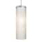 Besa Lighting Friz Cord Pendant, White Linen, Satin Nickel Finish, 1x75W Incandescent 1JT-FRIZLN-SN - alternate 1