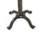 Homeroots 22" Natural and Black Solid Wood and Metal Height Adjustable Round Pedestal End Table 632719 - alternate 8