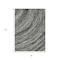 Homeroots 3' X 5' Taupe Charcoal And Ivory Abstract Washable Indoor Outdoor Area Rug 631257 - alternate 7