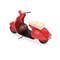 Homeroots 9" Red and Black Metal Hand Painted 1959 Red Scooter Model Motorcycle 489434 - alternate 7