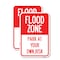 Signmission Flood Zone, 18'' X 24'' 2 Signs, Heavy Gauge Aluminum, 2PK A-1824-2PACK-23951 - alternate 1