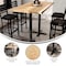 Flash Furniture Bennett 30 in x 60 in Solid Wood Indoor Tabletop in Natural with 22 in x 22 in Bar Height GSF-REC3060-NAT-T2222B-GG - alternate 9
