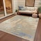 Homeroots 3' X 5' Ivory And Beige Abstract Washable Indoor Outdoor Area Rug 609202 - alternate 7
