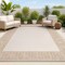 Jonathan Y Athena Classic Geometric Border Cream/Beige 3 ft. x 5 ft. Indoor/Outdoor Area Rug TSN212A-3 - alternate 1