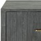 Homeroots 12" Gray Solid and Manufactured Wood One Drawer Nightstand 491589 - alternate 5