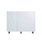 Cambridge Radiance 42in.W x24in.D x34.5in.H Ready to Assemble Slab Corner Blind Kitchen Cabinet in White Gloss SA-BB42-WG-KIT - alternate 1