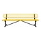 Leisure Craft Portable, Bench with Back, 8ft., Yellow B8WBP-YELLOW - alternate 1