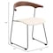 Leisuremod Lyra Collection Modern Chair in Walnut Color back and Taupe Seat, 4PK LCWB-41TP4 - alternate 8