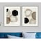 Homeroots Set Of Two Beige Rings Silver Framed Print Wall Art, 2PK 527008 - alternate 4