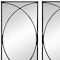 Homeroots Set of Three Black Iron Framed Accent Mirror, 3PK 485102 - alternate 5