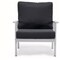 Leisuremod Walbrooke 3-Piece Outdoor Patio Set, White Aluminum Frame & Removable Cushions, Charcoal WW-57-31CH - alternate 9