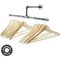 Ironwerks Designs 20" Black Pipe Clothes Rack IDW-PipeWall - alternate 1