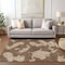 Homeroots 10' X 14' Brown And Beige Abstract Washable Indoor Outdoor Area Rug 614520 - alternate 6