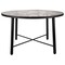 Leisuremod Devon Tree Design Glass Top Aluminum Base Indoor Outdoor Dining Table, Black DT48BL - alternate 5