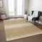 Homeroots 9' X 12' Gold And Beige Abstract Washable Indoor Outdoor Area Rug 599962 - alternate 9