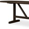 Homeroots 84" Dark Brown Solid Wood Trestle Base Oval Dining Table 604019 - alternate 8