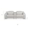 Homeroots 89in Light Gray and Silver Italian Leather Power Reclining Loveseat With Storage 633755 - alternate 9