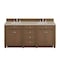 James Martin Vanities Bristol 72" Double Vanity, Saddle Brown, w/ 3 CM Tajnar Eclos Top w/FreePower Wireless Charger 157-V72-SBR-FTJR - alternate 1