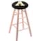 Holland Bar Stool Co Maple Bar Stool, Natural Finish, Appalachian State Seat RC30MSNat - alternate 1