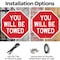 Signmission You Will Be Towed, 6 Inch X 6 Inch, Plastic Sign OC-P-6-319 - alternate 6