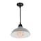 Jonathan Y Jasper 12.25" 1-Light Farmhouse Industrial Indoor/Outdoor Iron LED Pendant, Gray JYL7611D - alternate 9