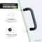 Anzzi Passion Series 24 in. x 70 in. H Hinged Frameless Shower Door in Gunmetal with Tsunami Guard Tempered Glass and Handle SD-AZ8075-01GB - alternate 9