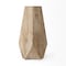 Homeroots 19" Natural Geometric Cylinder Solid Wood Table Vase 397505 - alternate 5