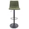 Leisuremod Tilbury Modern Adjustable Bar Stool with Footrest and 360-Degree Swivel, Olive Green TS29G - alternate 7