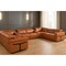 Homeroots Camel Italian Leather Power Reclining U Shaped Ten Piece Corner Sectional With Console 634692 - alternate 8