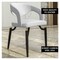 Leisuremod Entice Modern Leather Dining Chair with Iron Legs Open-Back Design in White, 4PK EC60W-4 - alternate 7