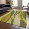 Homeroots 3' X 5' Green Beige And Copper Abstract Washable Indoor Outdoor Area Rug 600966 - alternate 8