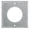 Hubbell Wiring Locking Devices, Twist-Lock, 50A Receptacles, Accessories, Box Cover for 4 in Square, Galvanized HBL50SC - alternate 1