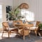 Bali & Pari Ceona 3-Piece Natural Rattan Dining Nook Set 261-14186-14187-14188-ZORO - alternate 10