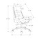 Monarch Specialties Office Chair, Adjustable Height, Armrests, Ergonomic, Swivel, Desk, Dark Grey Leather-look, Chrome I 7252 - alternate 3