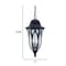 Homeroots XL Antique Bronze Geometric Glass Hanging Light 397991 - alternate 3