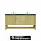 James Martin Vanities Marigot 72 in. Double Vanity, Sunwashed Oak w/ 3 CM Parisien Bleu Silestone Top D404-V72-SWO-FPBL - alternate 1