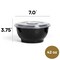 Eco Harmony Products Microwaveable Noodle Bowl with Lid, Black, 42oz, 120PK 803981 - alternate 8