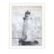 Homeroots Lighthouse White Framed Print Wall Art 529623 - alternate 1