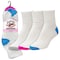 Railroad Sock Womens Quarter Socks, 80% Ringspun Cotton, 20% Nylon, White/Assorted, 5-10 W; 4 Pair-7.5 M, 3 PK 3013 - alternate 1