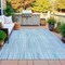Homeroots 3' X 5' Mint Green And Ivory Striped Washable Indoor Outdoor Area Rug 631545 - alternate 7